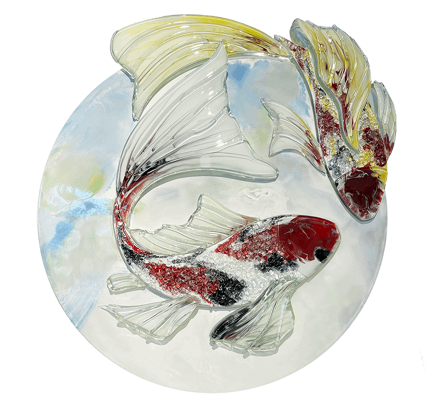 窯燒琉璃-龍鯉