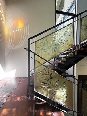 窯燒藝術玻璃(葉子)