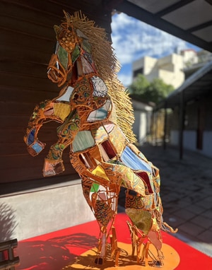 藝術玻璃-2026馬年竹山花燈