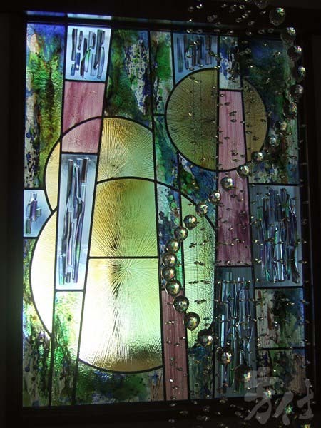 藝術玻璃-鑲嵌結合窯燒琉璃