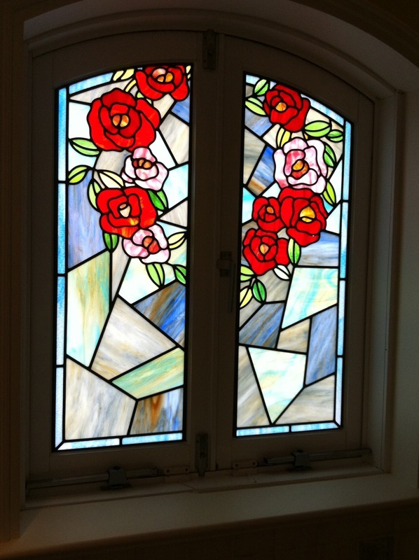 鑲嵌藝術玻璃-玫瑰花園