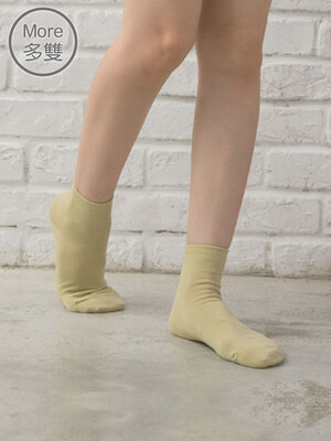 貝柔(6雙)馬卡龍萊卡短襪-純色
