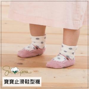 (6雙禮盒)貝寶Supima寶寶襪(寬口)-大圓點