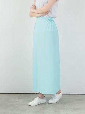 高透氣防曬遮陽裙-藍綠