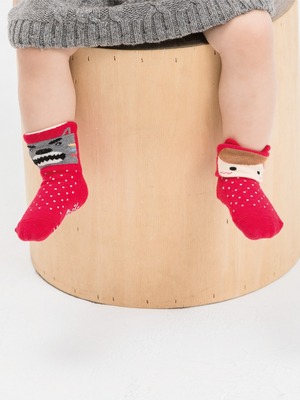 貝寶童話故事短襪(寬口)-小紅帽