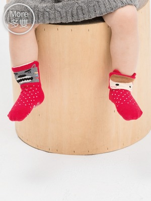 (3雙)貝寶童話故事短襪(寬口)-小紅帽