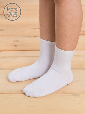 (6雙) 兒童精梳棉細針學生短襪