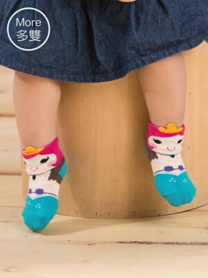 (3雙)貝寶童話故事短襪(寬口襪)-美人魚