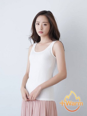 貝柔Tencel炙能發熱衣_背心白