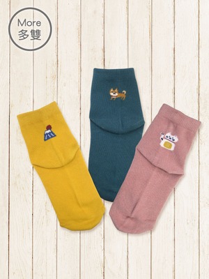 (3入)兒童抑菌消臭短襪-3款日本