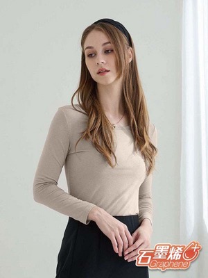 貝柔石墨烯膠原蛋白美膚發熱衣(奶茶棕)