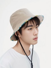 貝柔UPF50+透氣遮陽漁夫帽-大地(成人)