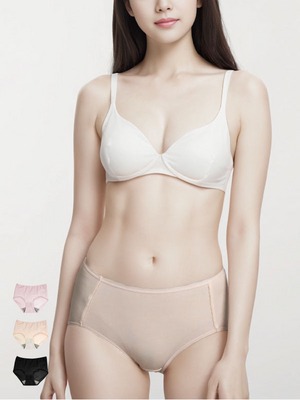 台灣製莫代爾消臭抑菌竹炭中腰褲(3色)*