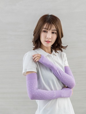 貝柔UPF50+高效涼感防蚊抗UV成人袖套_點點*1雙