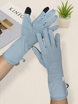 貝柔雲朵冰晶UV涼感止滑手套-簡約款