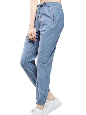 冰絲超彈力速乾機能束口長褲(男女可穿)