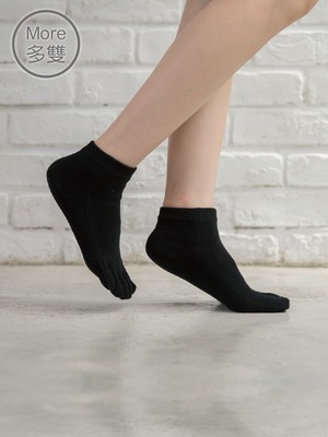 貝柔(6雙)13針舒服棉五指襪-極短襪