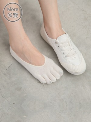 貝柔(6雙)後跟防脫落隱形五指襪套