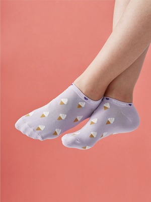 貝柔涼感夏日少女船襪-冰淇淋