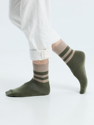 貝柔原創裹起毛厚織長襪-經典線條