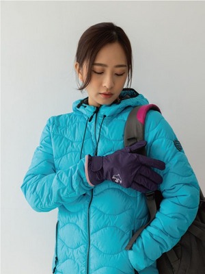 貝柔防風防潑水觸控手套-小鳥