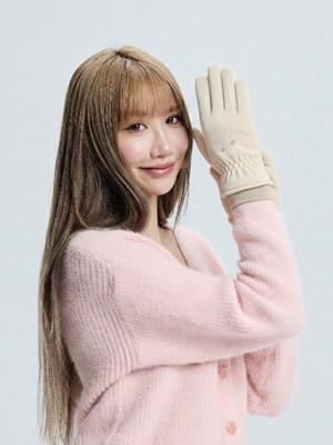 保暖防潑觸控手套- 花花蝴蝶