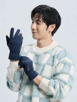 保暖防潑觸控手套- 橫條 SPORT (男女適用)