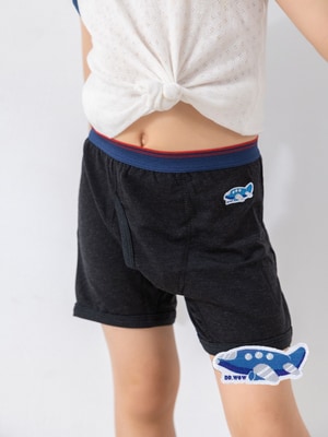 貝柔天絲棉舒膚平衡童男平口褲-貼布繡飛機