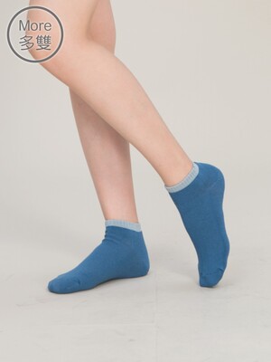 貝柔(6雙) 萊卡防震運動氣墊襪-亮彩船型
