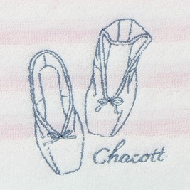 Chacott 條紋舞鞋刺繡方巾【CH2018102705】第2張小圖