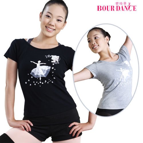 芭蕾舞女孩造型短袖上衣【BDW10B16】