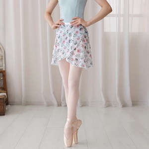 芭蕾 印花雪紡片裙 2色【BDW25B15】