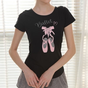 芭蕾 圖案短袖T 恤 3色【81200002】