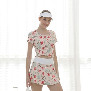 DansNA 花布短版上衣【D25210】