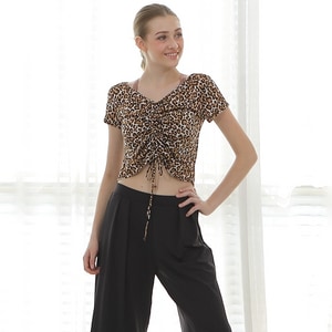 DansNA 短版短袖罩衫【D25240】