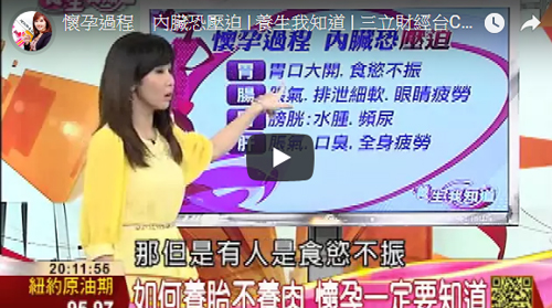 三立財經台 - 懷孕過程 內臟恐壓迫 | 養生我知道