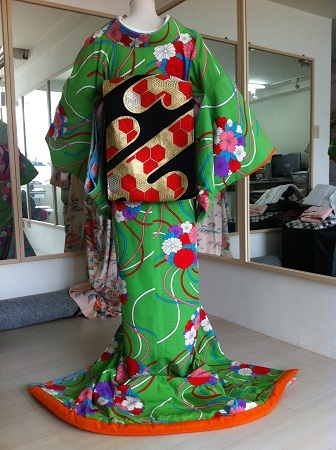 【日式和服】裙引-綠