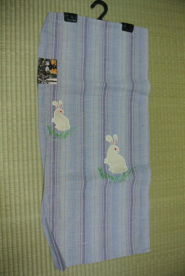 樸樸風 刺繡浴衣 兔子紋