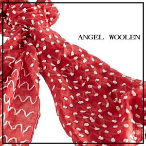 【Angel Woolen】點綴夢想 印度手工羊毛絲光披肩 圍巾(共兩色) 僅剩件數紅3綠1