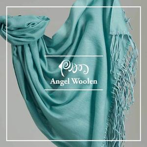 【Angel Woolen】引領時尚印度Pashmina手工鑽石紋手工羊絨流蘇披肩 圍巾(共兩色)