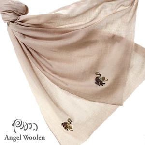 【Angel Woolen】印度Pashmina羊絨刺繡披肩圍巾(舞動奇蹟)