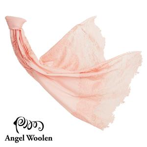 【Angel Woolen】眷戀飛舞蕾絲印度手工蕾絲披肩-粉色