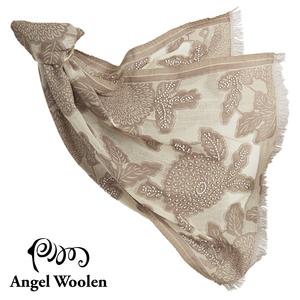 【Angel Woolen】采逸印度手工串珠羊毛披肩-淺駝 僅剩4條