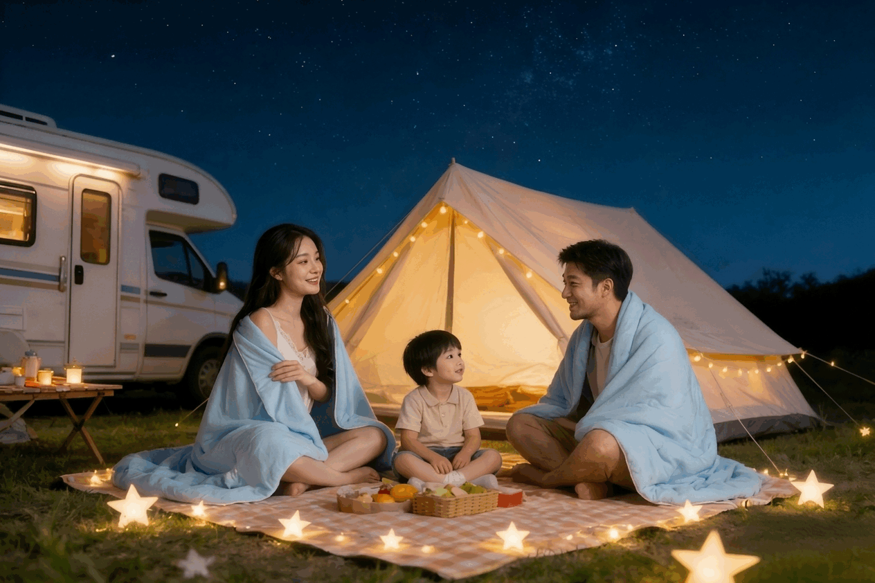 夏天露營睡不好？輕量涼感被開始成為新裝備