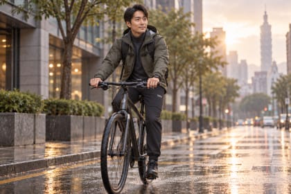 雨天騎車通勤該怎麼穿？衝鋒褲保暖防潑水指南