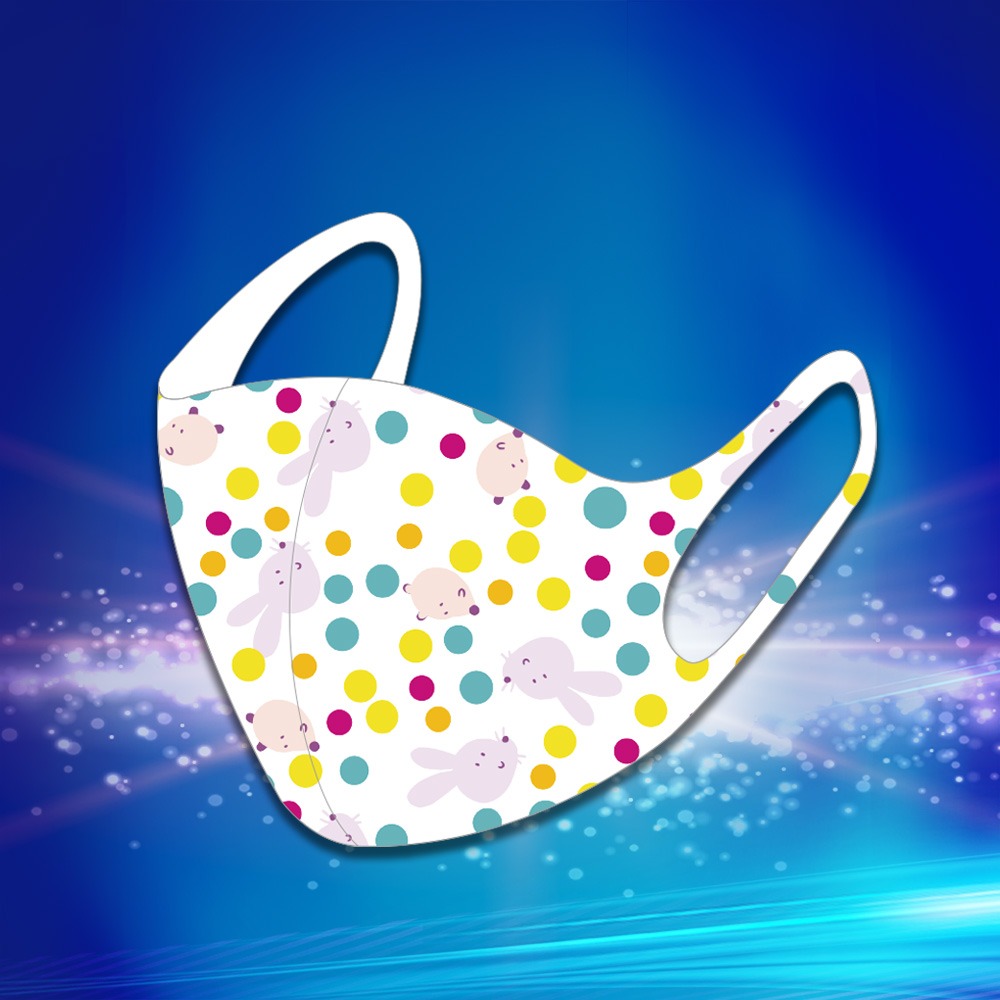 可愛兔子遠紅外線3D兒童口罩 濾片30片(純淨白 童5~10歲)