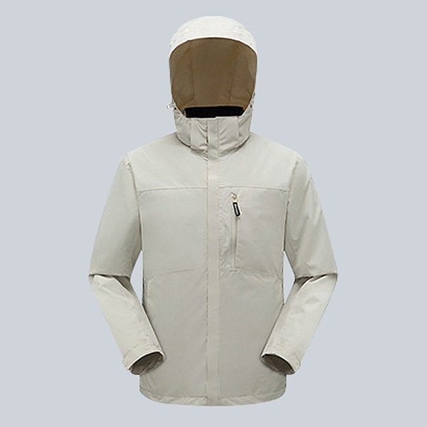 三合一防水極暖衝鋒衣(象牙白 男M-4XL)