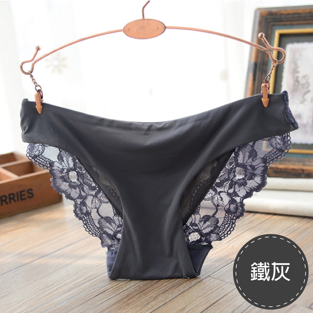 蕾絲性感美臀內褲(鐵灰 女F)