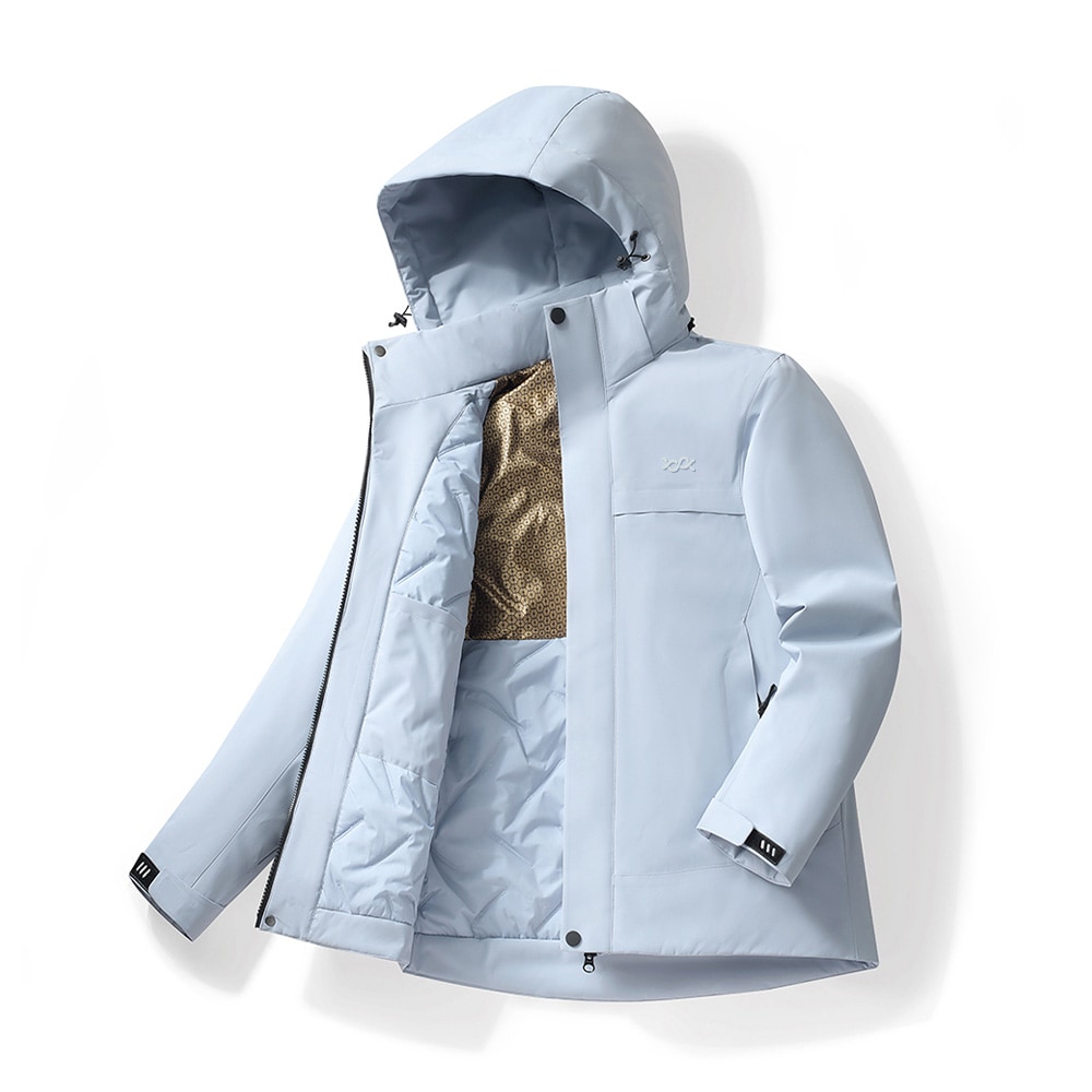 石墨烯極暖衝鋒衣3.0(冰湖藍 中性M-5XL)