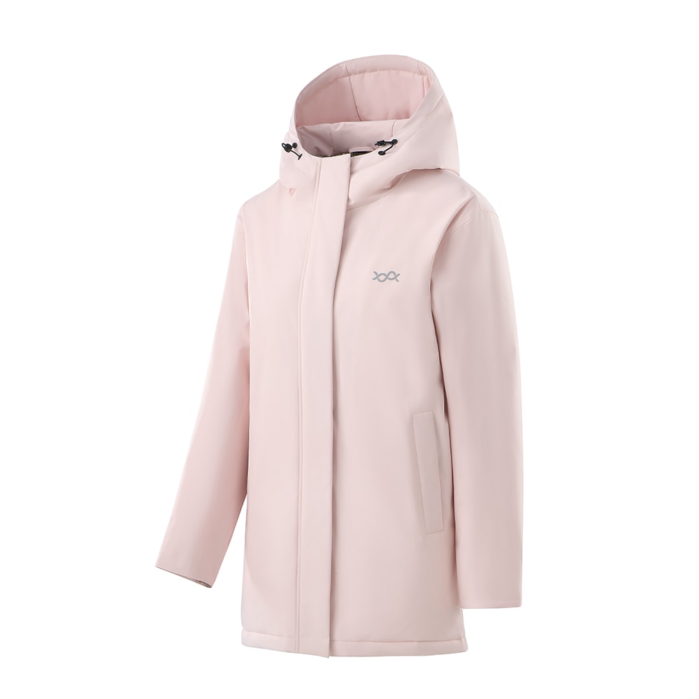 石墨烯極暖長版衝鋒衣3.0(極光粉 中性M-3XL)